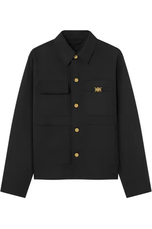 VERSACE Medusa-plaque cotton jacket