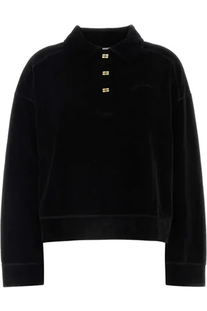 Ganni Velour polo shirt