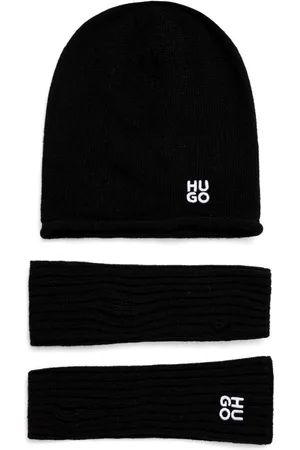 HUGO BOSS Embroidered beanie set