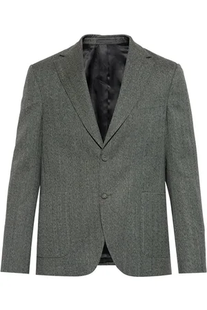 OFFICINE GENERALE Herringbone-pattern blazer
