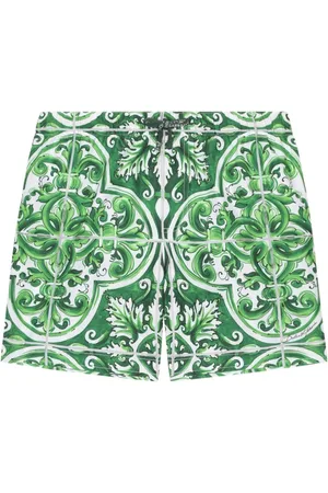 Dolce & Gabbana Graphic-print swim shorts
