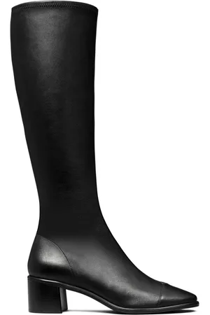 Tory Burch TORY LEATHER CAP-TOE KNEE HIGH BOOT 55MM