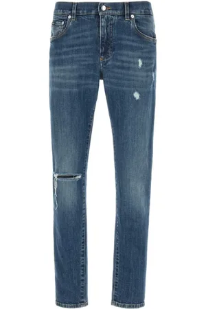 Dolce & Gabbana Logo-embroidered jeans