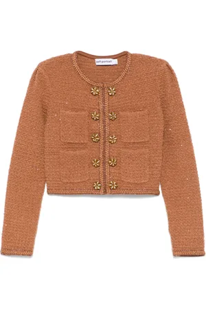 Self-Portrait Textured knit jacket