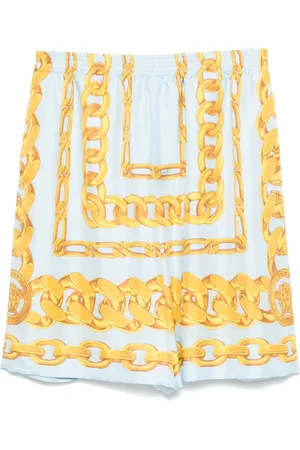 VERSACE Medusa Chains silk shorts