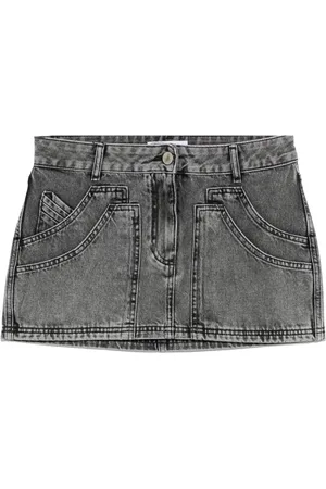 The Attico Denim mini skirt