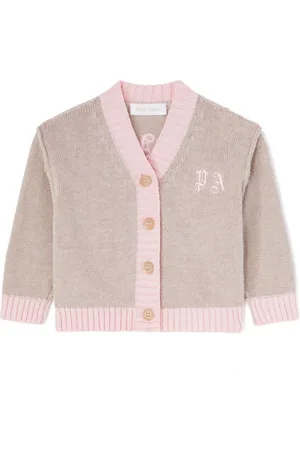 Palm Angels Logo-intarsia cardigan