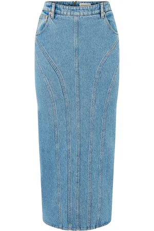 Nina Ricci Panelled denim skirt