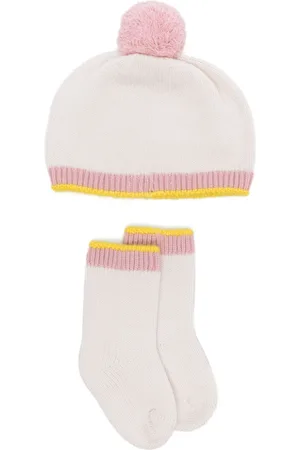 Gensami Cashmere socks and beanie set