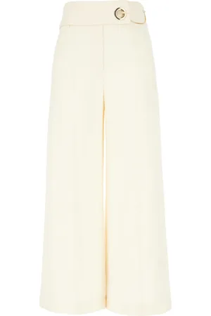 SIMONA CORSELLINI Gold-tone-chain detailing trousers
