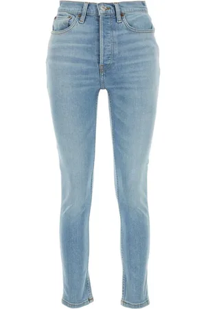 RE/DONE Logo-patch skinny jeans