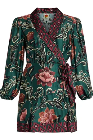 Farm Rio Floral-print mini dress