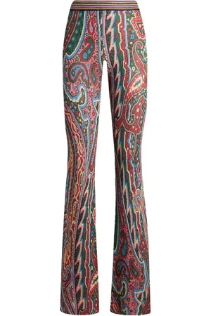 Etro Paisley-pattern knitted trousers