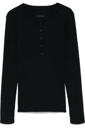 NILI LOTAN Ribbed Henley top