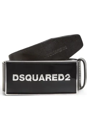 Dsquared2 Logo-plaque leather belt