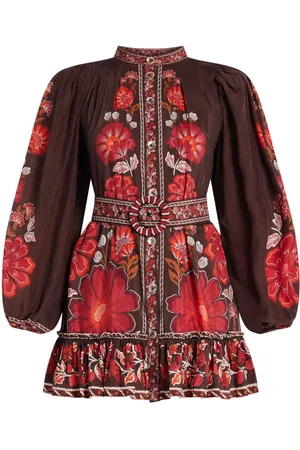 Farm Rio Floral-print mini dress