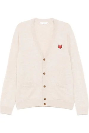 Maison Kitsuné Bold fox head patch comfort cardigan