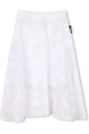 DKNY Logo-print midi skirt