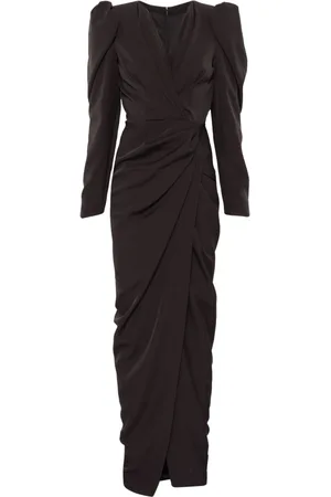 RHEA COSTA Belted gown