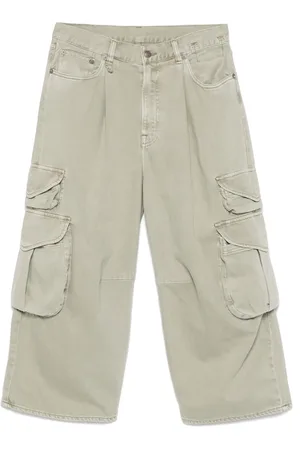 R13 Cropped cargo trousers