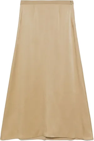 FORTE FORTE Satin midi skirt