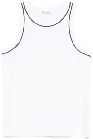 Brunello Cucinelli Bead-chain detailed tank top
