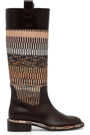 Missoni Panelled knee-high boots