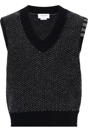 Thom Browne 4-Bar textured-knit vest