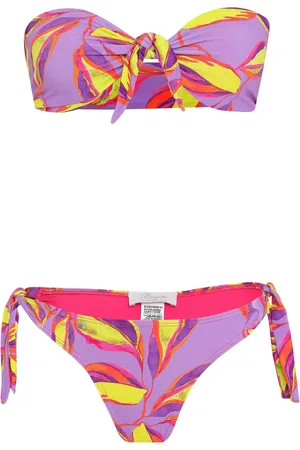 Brigitte Leaf-print bikini
