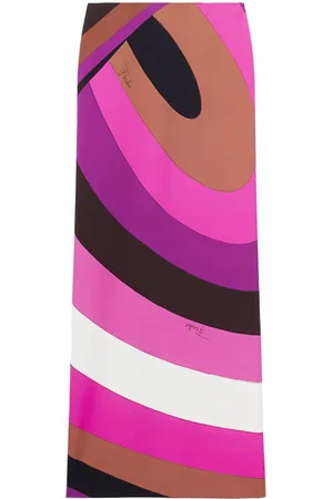 Puccini Iride-print skirt