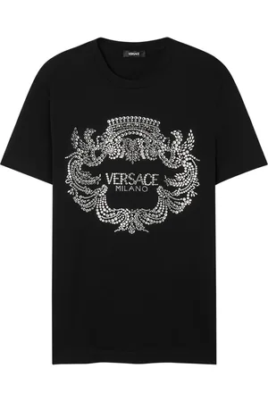 VERSACE Crystal-crest T-shirt
