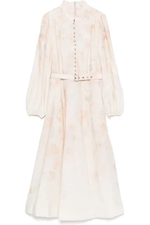 ZIMMERMANN Crushed midi dress