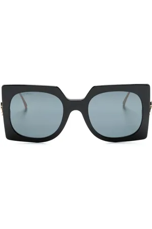 Etro Pegaso-motif oversize-frame sunglasses