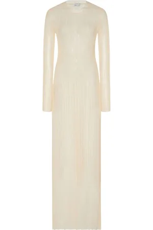 ROSETTA GETTY Sheer plissé dress