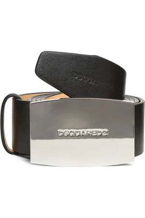Dsquared2 Logo-buckle leather belt