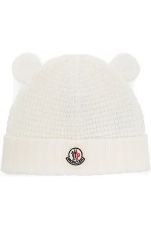 Moncler Logo-patch beanie hat
