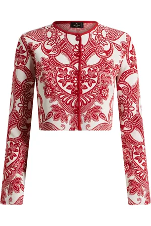 Etro Two-tone cropped cardigan