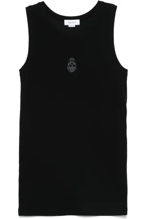 Alexander McQueen Skull-embroidered tank top