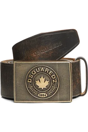 Dsquared2 Logo-plaque leather belt