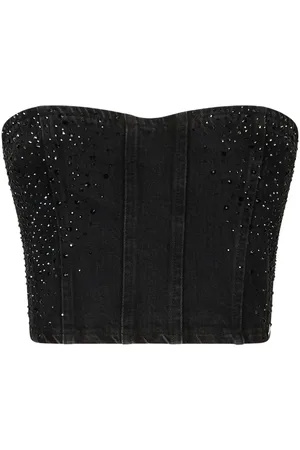 Liu Jo Rhinestone denim top