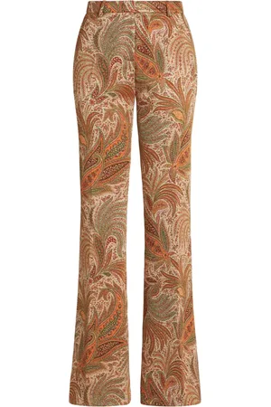 Etro Paisley-jacquard trousers