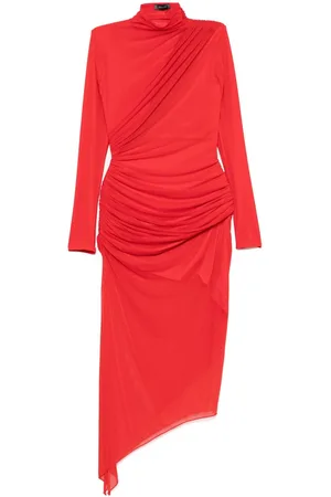 MUGLER Asymetrical double-layered dress