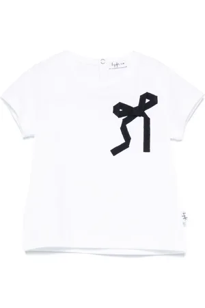Il gufo Bow-detail T-shirt