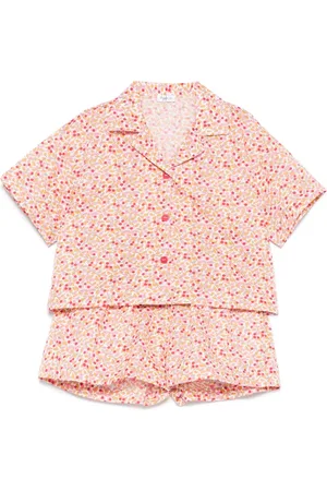 Il gufo Floral-print shorts set