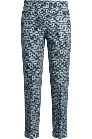 Etro Floral-jacquard trousers