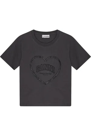 Ganni Heart-motif T-shirt