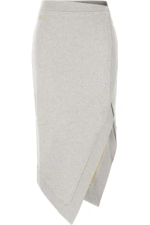 The Attico Mélange-effect midi skirt