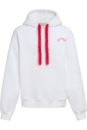 Marni Logo-print cotton hoodie