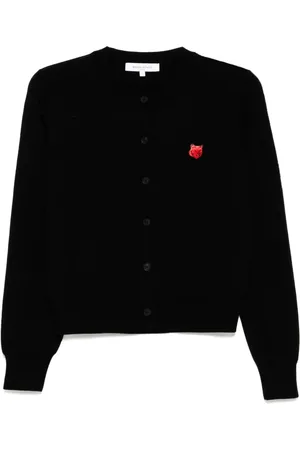 Maison Kitsuné Bold fox head patch cardigan