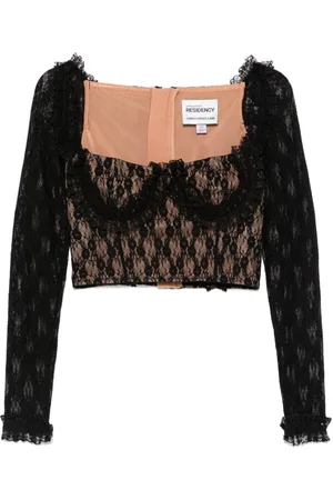 Self-Portrait X Christopher Kane lace ruffle top